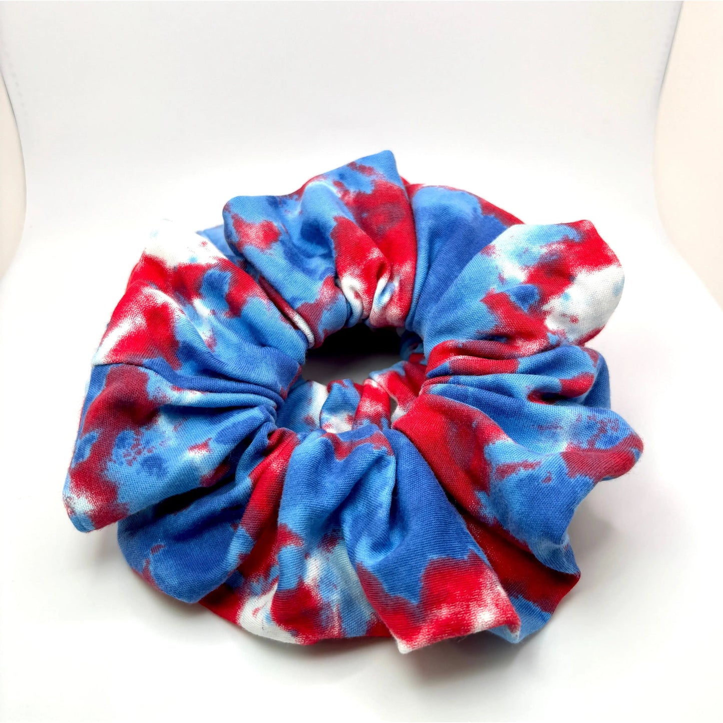 Tie Dye Patriotic Oversized Scrunchie