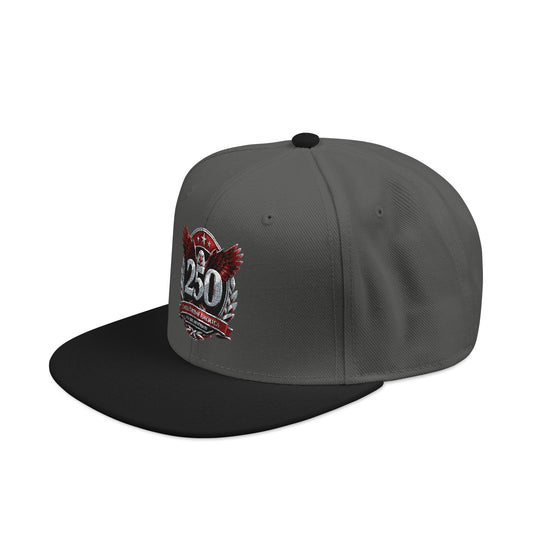 America 250 Embroidered Snapback Hat — Eagle Crest Patriotic Cap