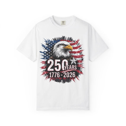 America 250 Eagle American Flag Tee 1776-2026