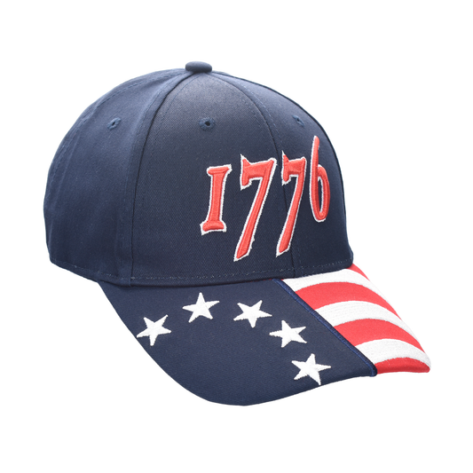 1776 Cap – American Betsy Ross Flag Bill | Patriotic Cotton Twill Cap