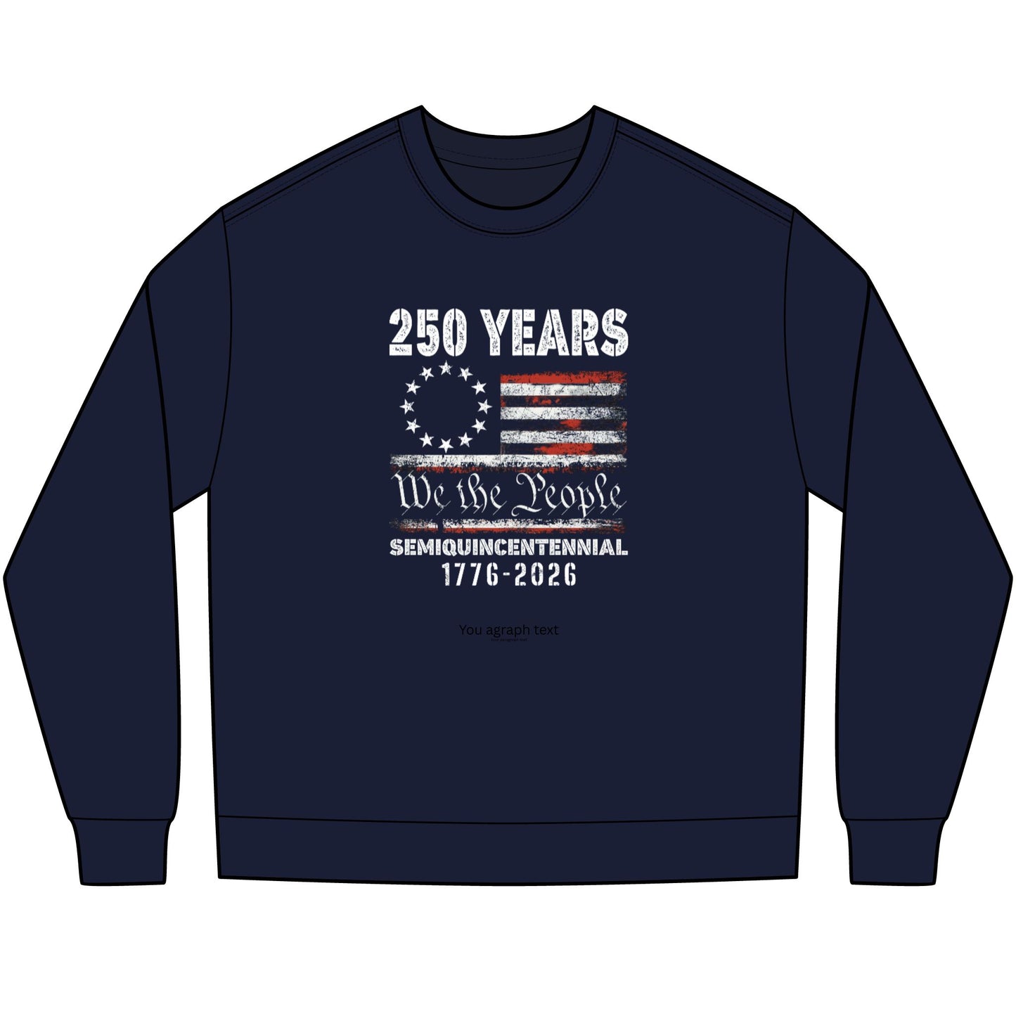 America 250 We the People Flag Long Sleeve Shirt