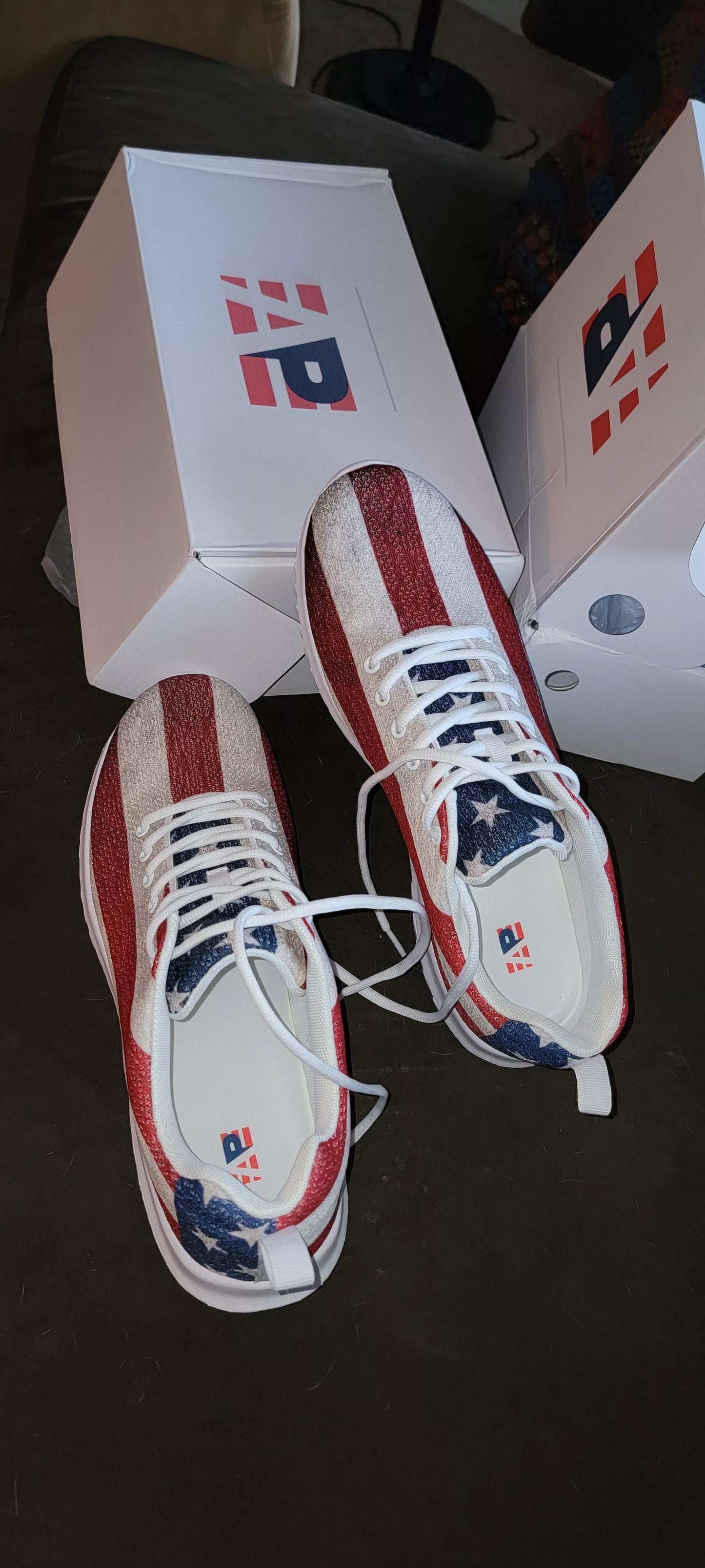 Men's Patriotic Star-Spangled Sneakers | Shop250America