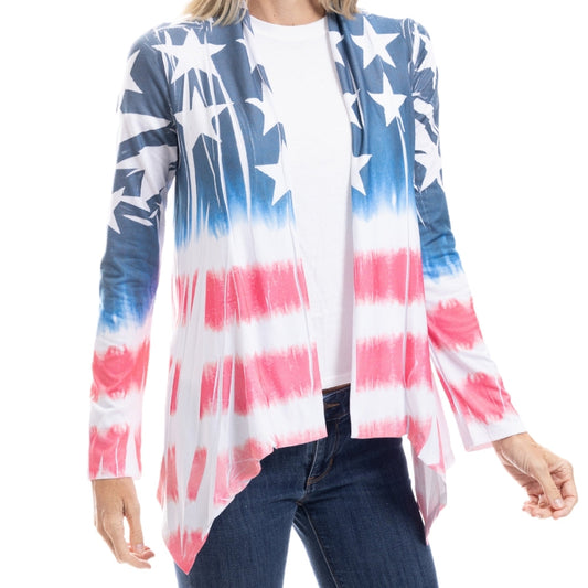 Made in USA Stars & Stripes Cardigan - Women's | Flag Shirt