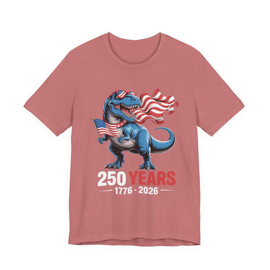 America 250 T-Rex Patriotic Tee 1776-2026