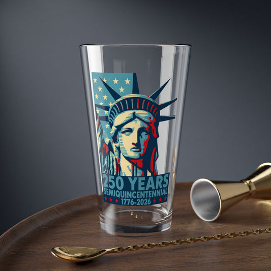 America 250 Statue of Liberty Mixing Glass — 16 oz
