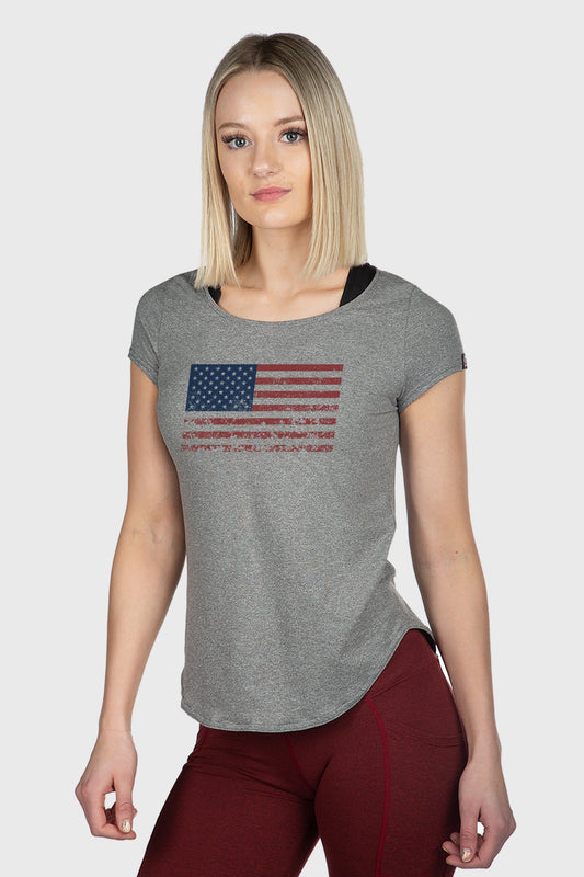 Women's SoftTECH™ Flag Cap Sleeve