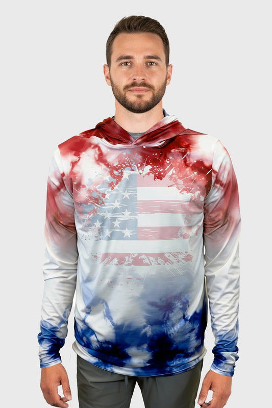 Unisex USA Performance Mesh Sun Hoodie