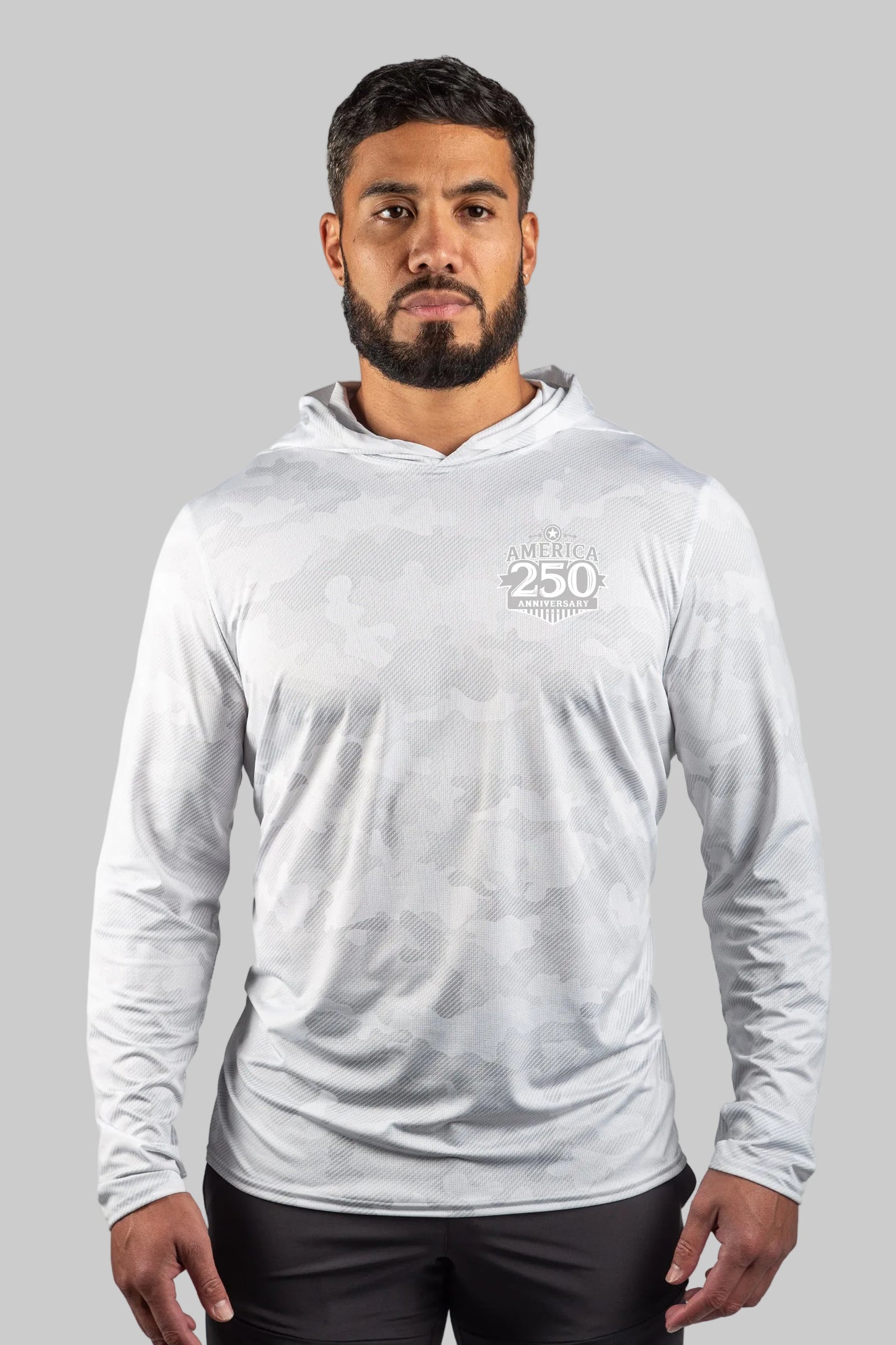 250th Mesh White Out Sun Hoodie - Unisex