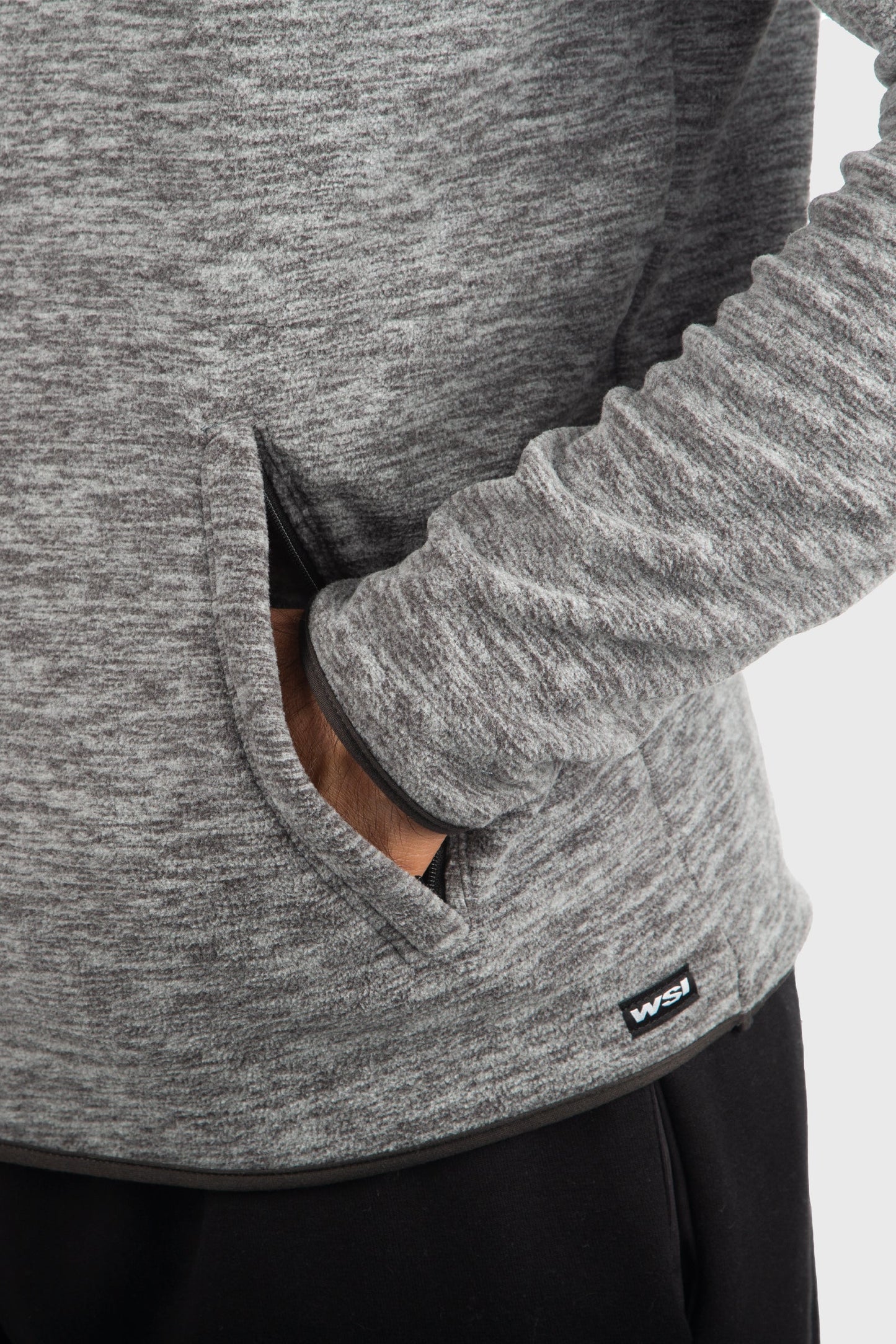 Polar Fleece Pocketed Hoodie by WSI Sportswear, alternate view 3