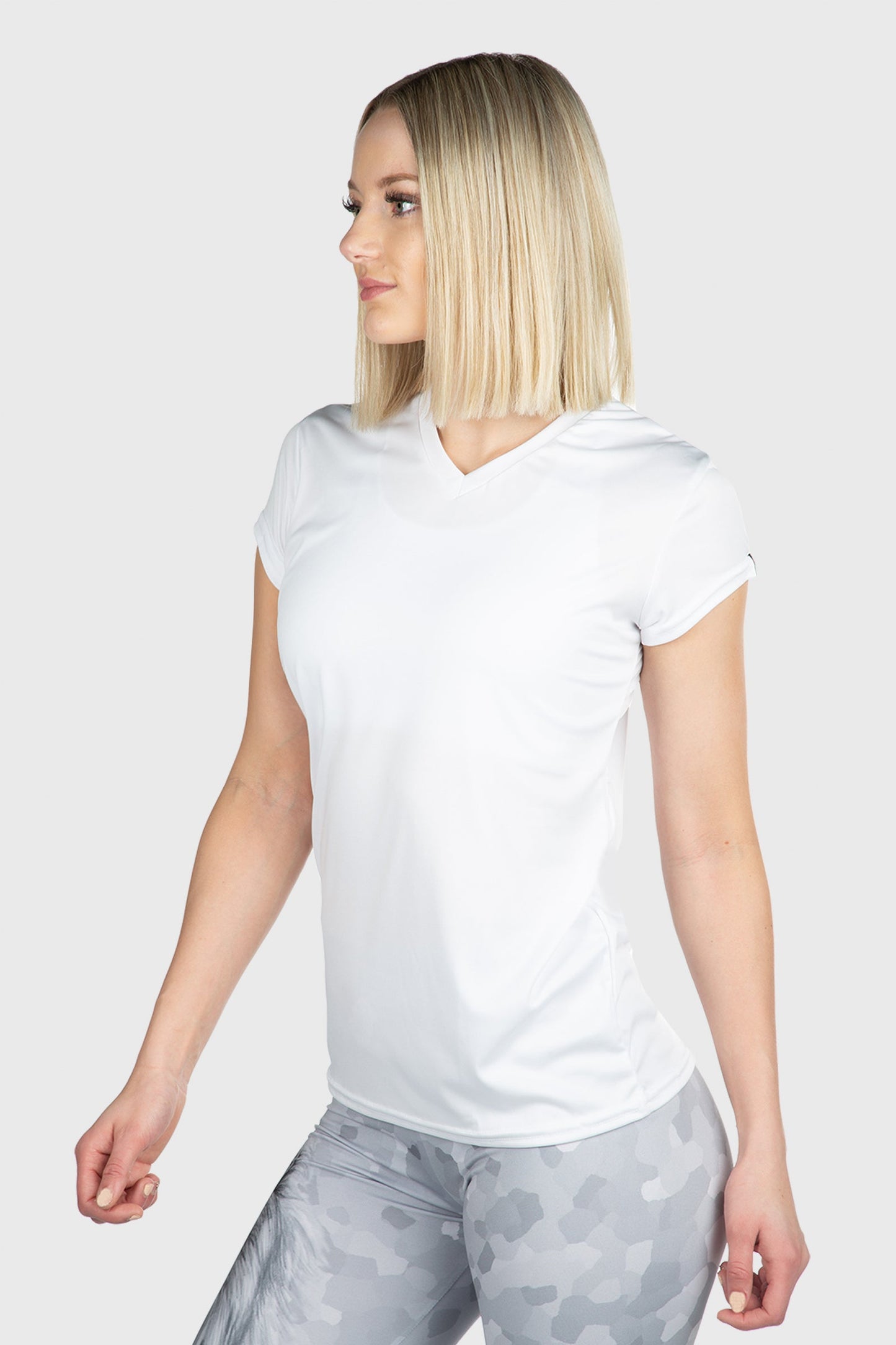 Microtech™ V-Neck Tee by WSI Sportswear