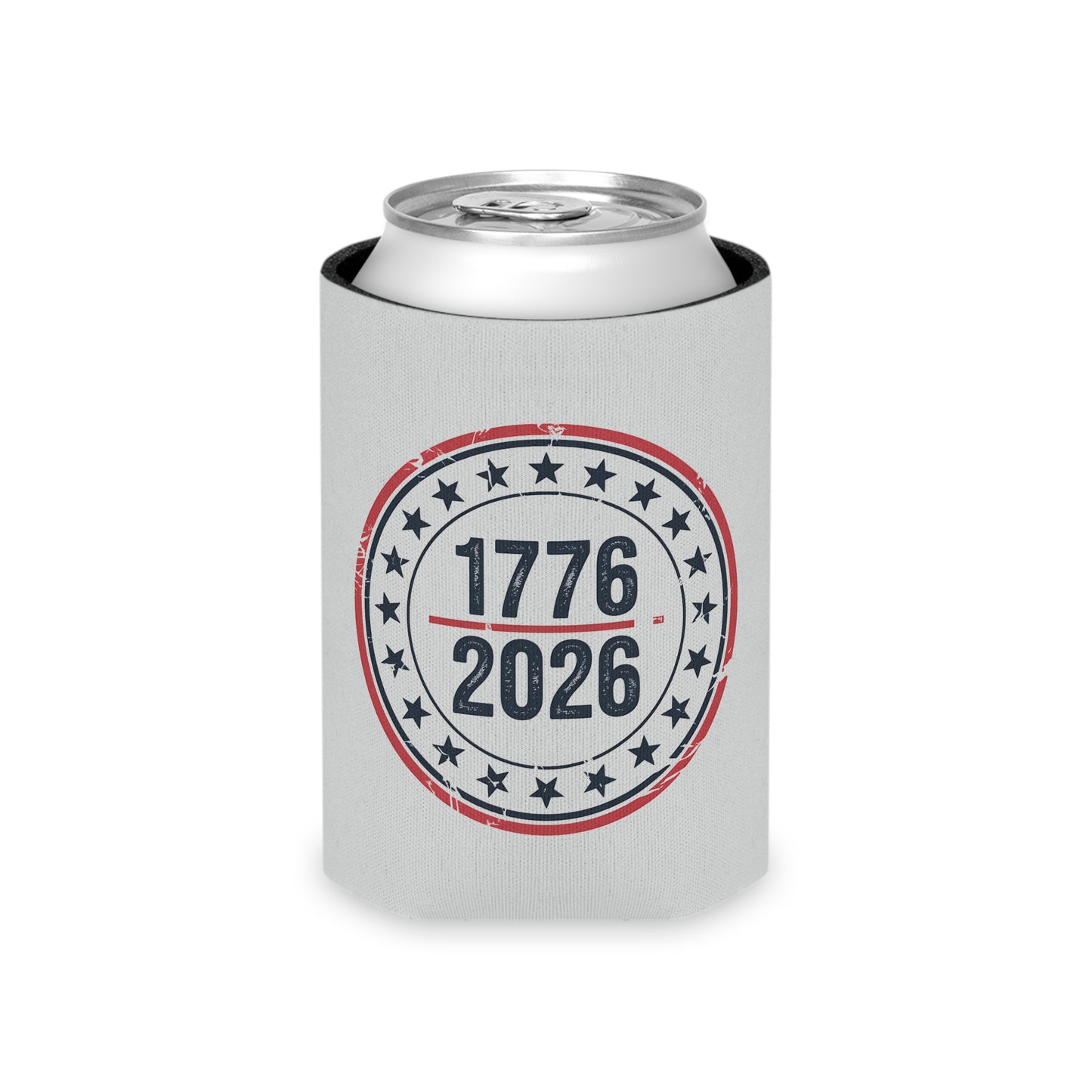 America 250 Can Cooler 1776-2026 — Patriotic Beer Koozie