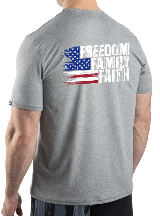 Men's Freedom Faith Family SoftTECH™ Tee