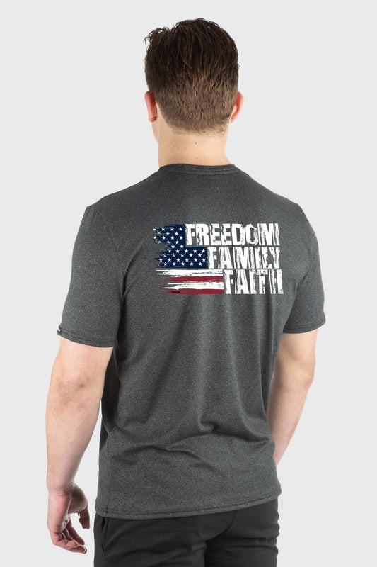 Men's Freedom Faith Family SoftTECH™ Tee
