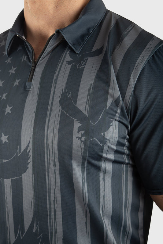 Men's Eagle Flag Performance Mesh Polo