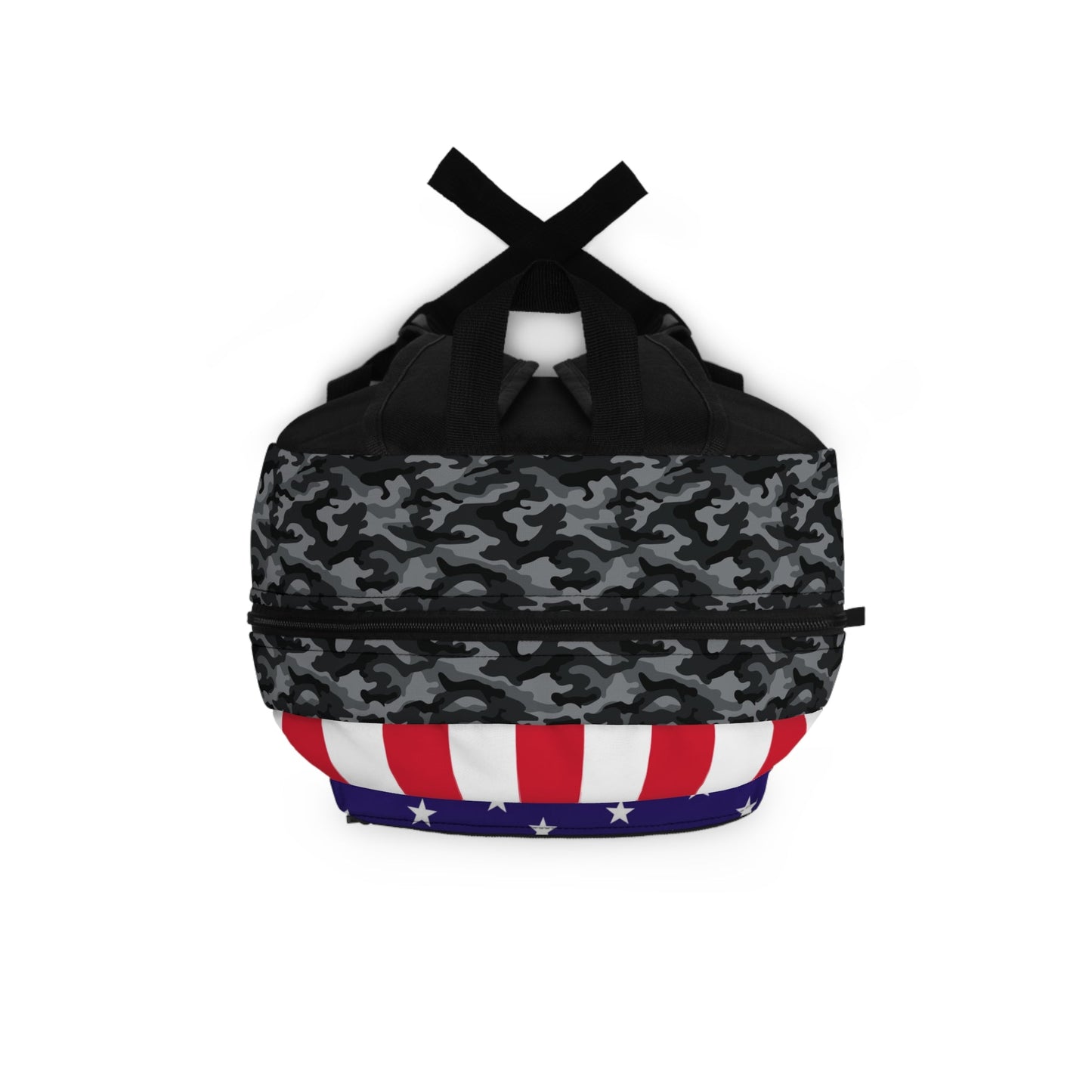 Camo USA Flag Backpack | Patriotic Travel & School Bag