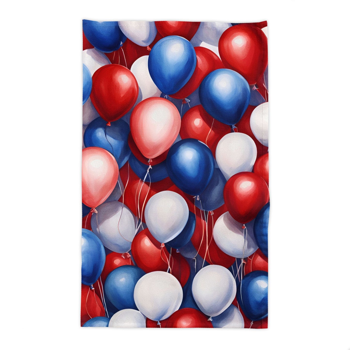America 250 Red White Blue Balloon Tablecloth