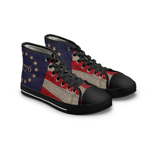 Betsy Ross Flag Women's High-Top Sneakers | Shop250America