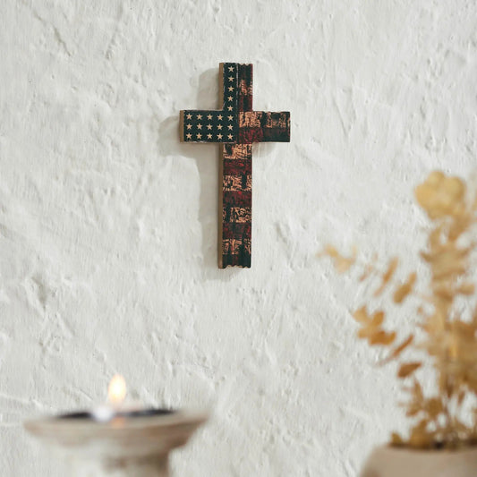 DISTRESSED AMERICAN CROSS