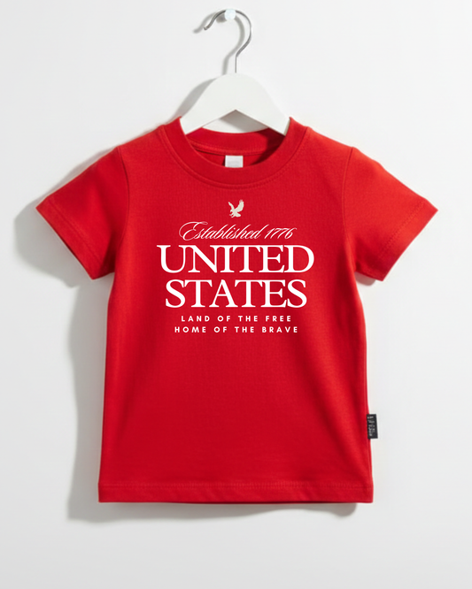 United States - Land of the Free Kids Tee