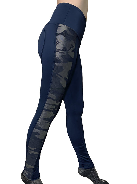 Artemis Camo Eco-Techflex Leggings by WSI Sportswear, alternate view 2