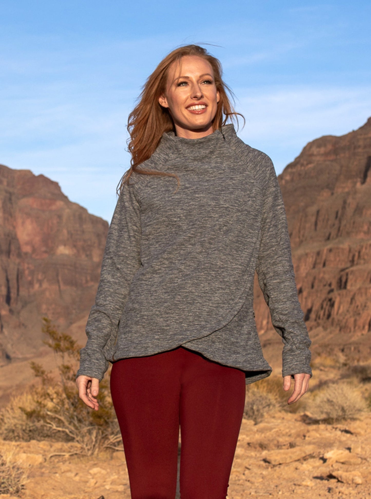 Polar Fleece Asymmetrical Pullover by WSI Sportswear, alternate view 4