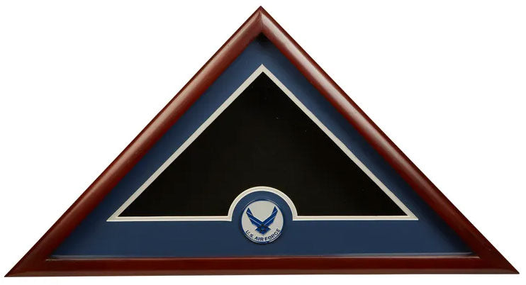 Air Force Wing Frame, Air Force Flag Display Case, Air Force - 5' x 9.5'.