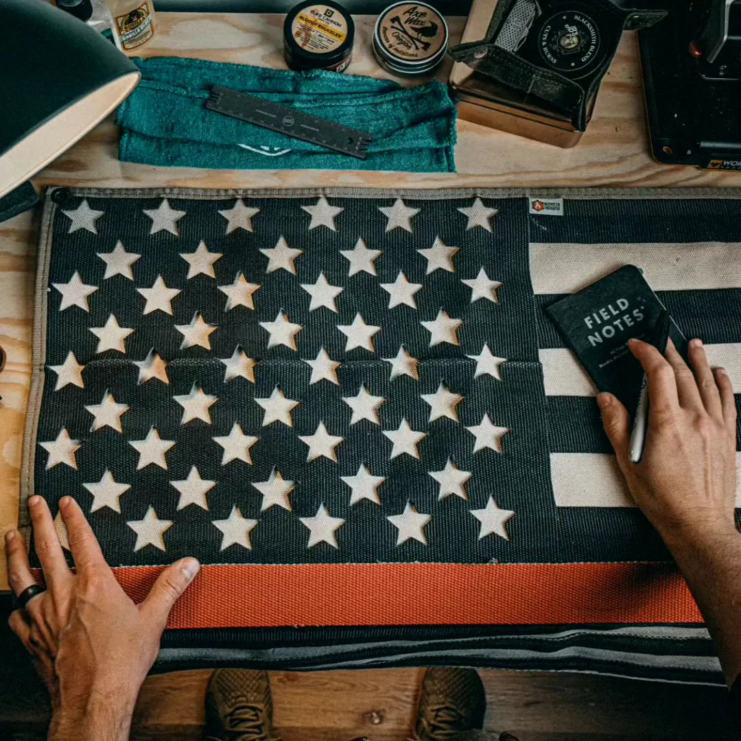 Fire Hose Thin Red Line Flag – Firefighter Tribute Wall Art