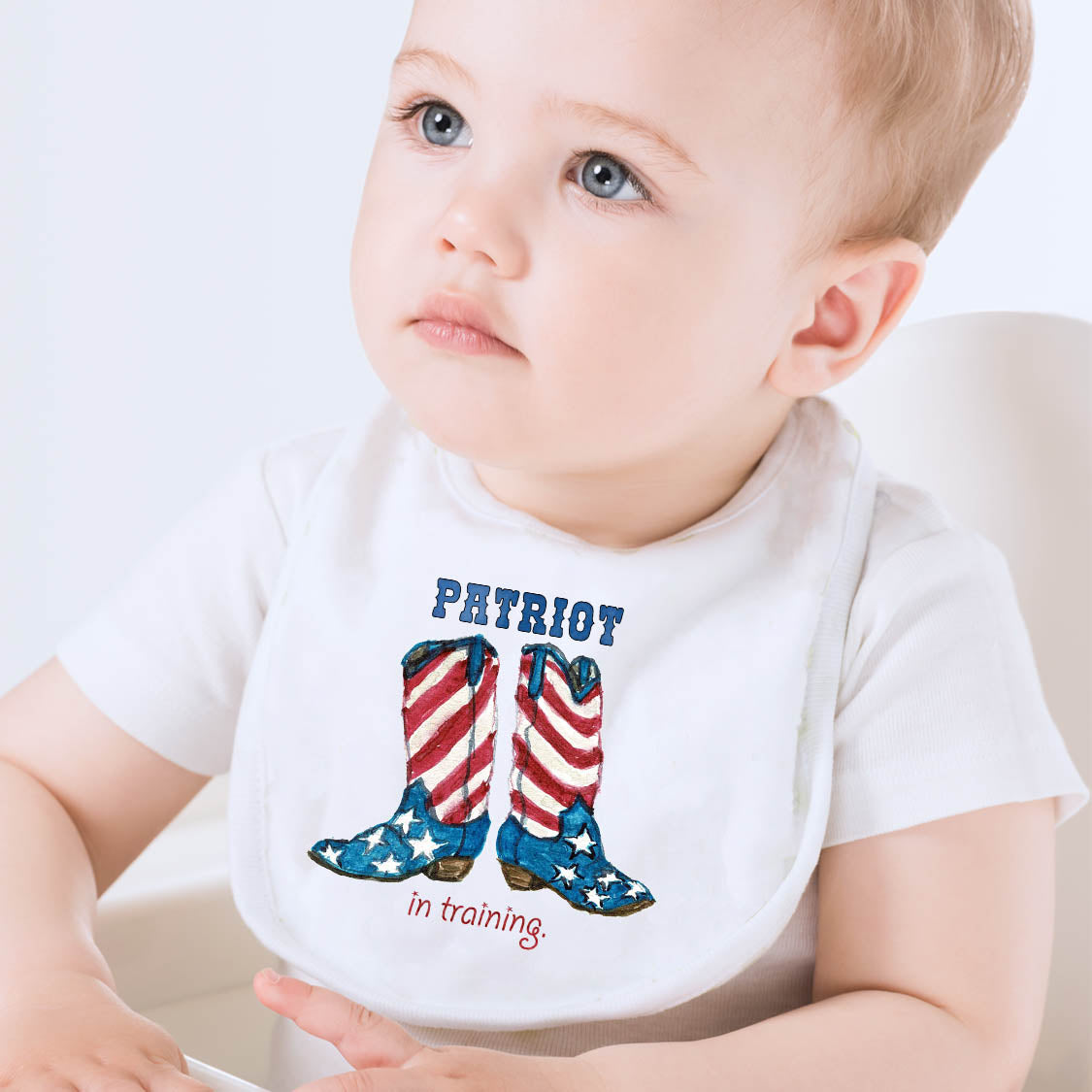 Patriot In Training Baby Bib