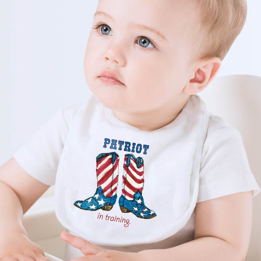 Patriot In Training Baby Bib