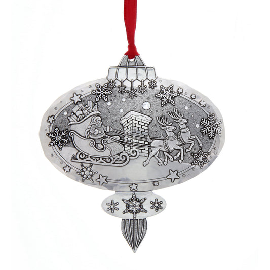 Portraits of Christmas- A Visit From Santa Ornament – alternate view 2