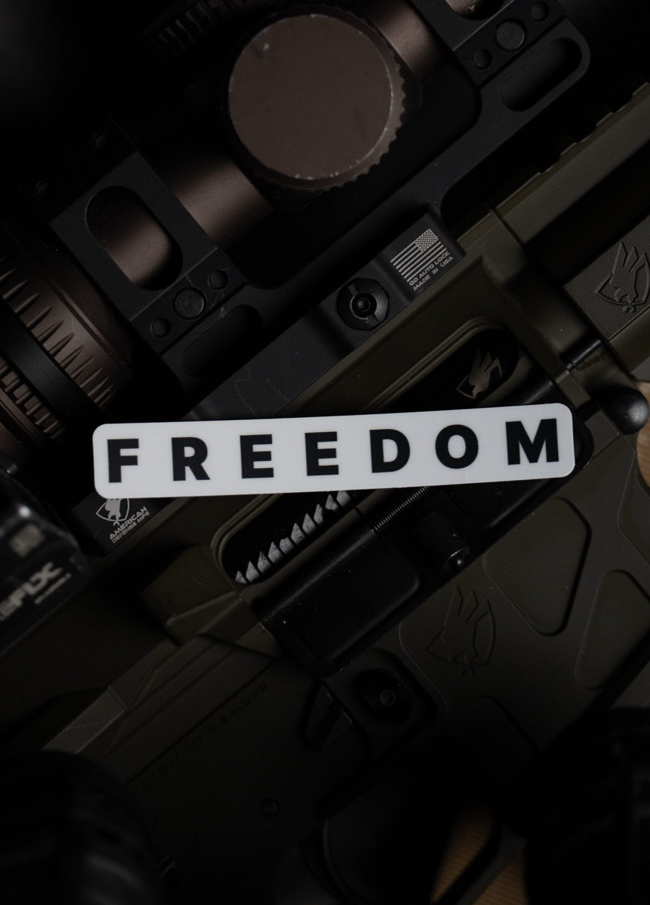 Freedom Sticker – 4" Weatherproof Decal | Shop250America