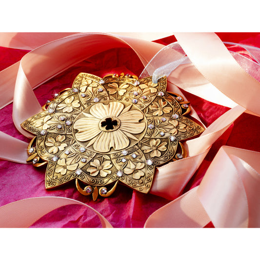 Snow Crystal Dogwood Ornament (Bronze) – alternate view 2
