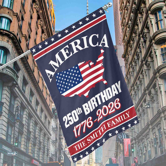 Happy 250 Years Birthday USA Flag | America Anniversary Flag | Patriotic 4th of July Flag | Independence Day House Flag Garden Flag 682485