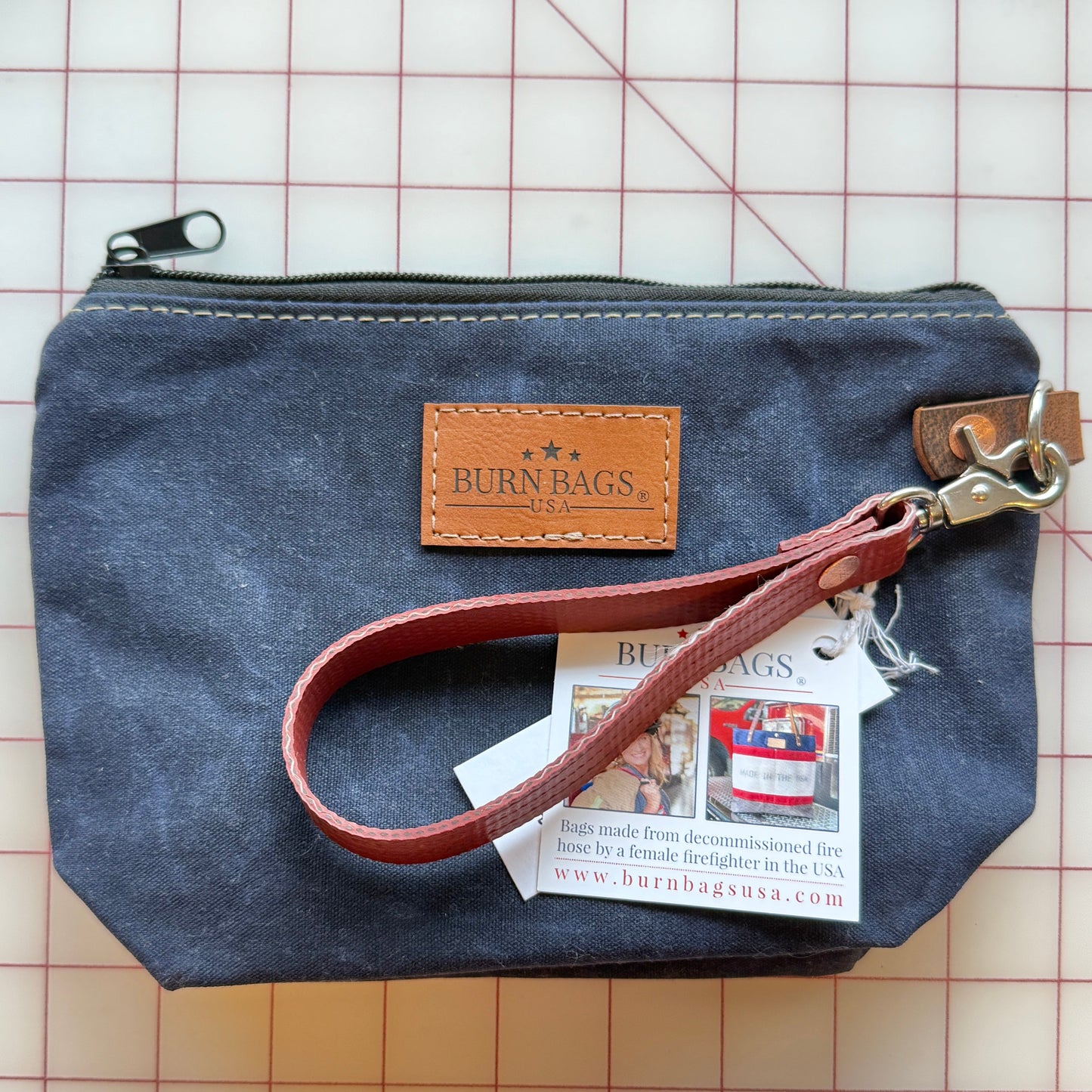 Rubber Fire Hose Clutch- Blue