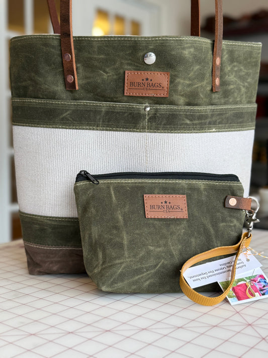 Olive Green Fire Hose Bag | Handcrafted in America