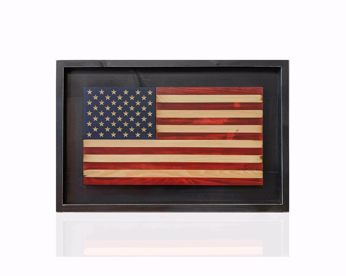Liberty Flag – American Oak Wooden Display | Shop250America