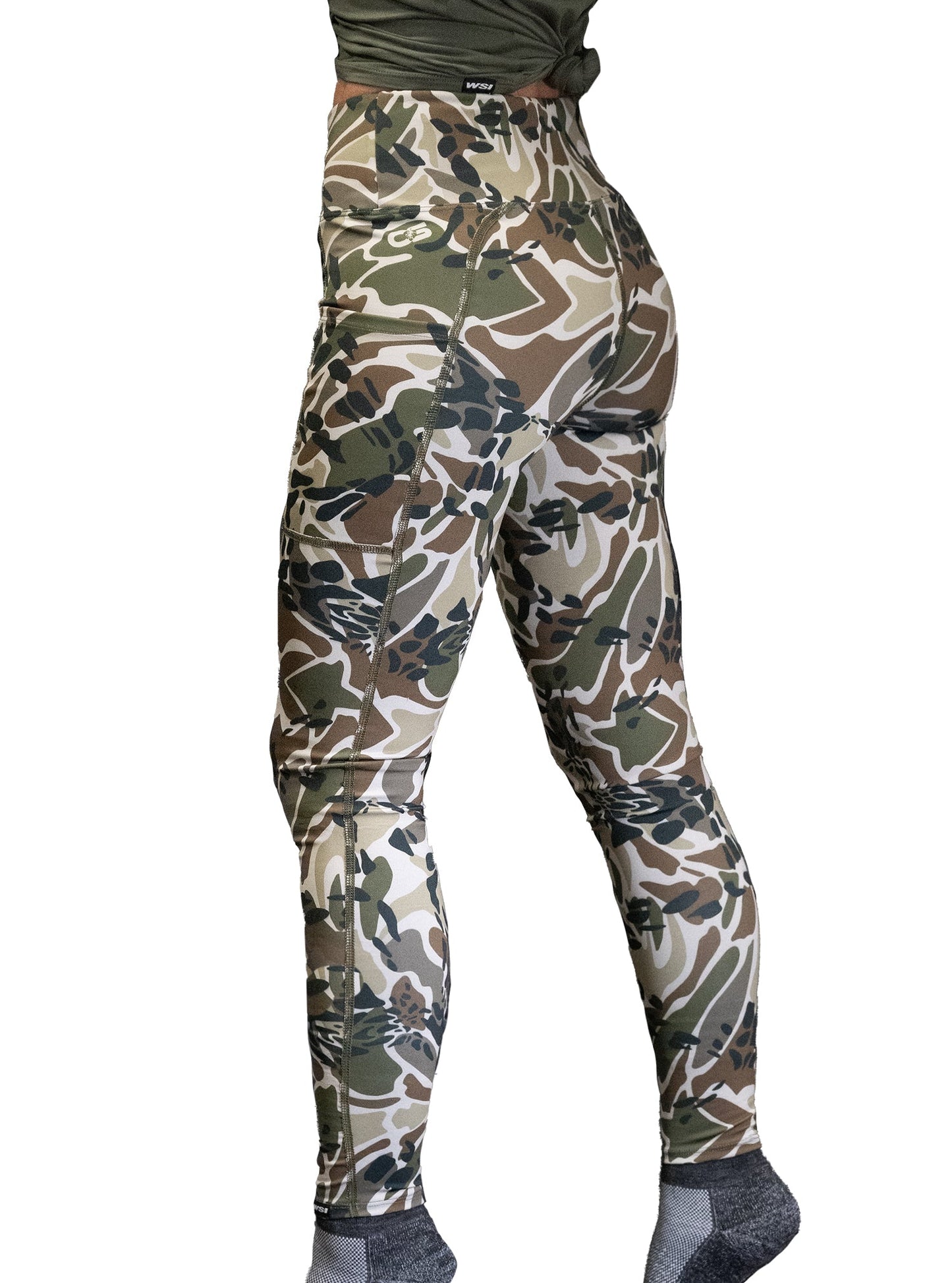 Wide Waistband Prym1 Woods Pocketed Legging by WSI Sportswear, alternate view 3