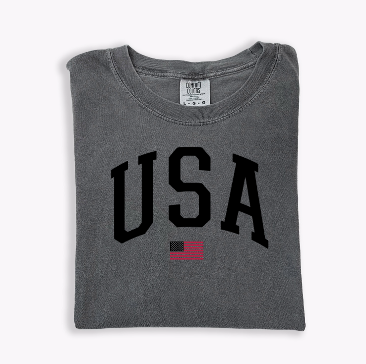 USA Varsity Unisex T-Shirt - Patriotic Relaxed Fit Apparel