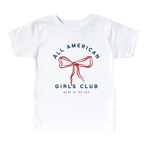 All American Girls Club T-Shirt - Patriotic Youth Apparel