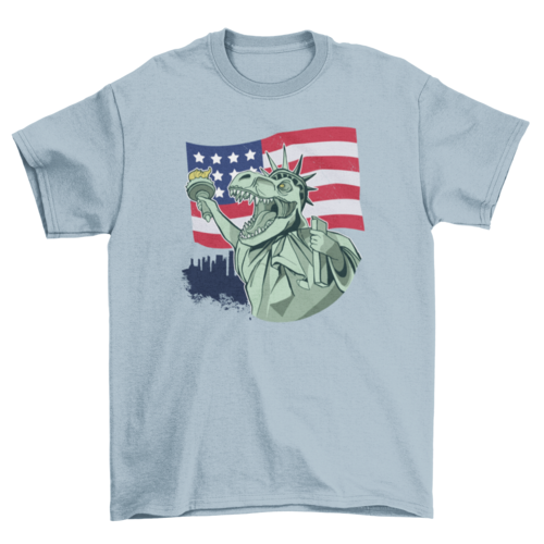 4th of July Independence T-rex T-shirt Design