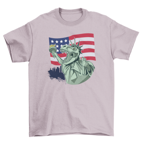 4th of July Independence T-rex T-shirt Design