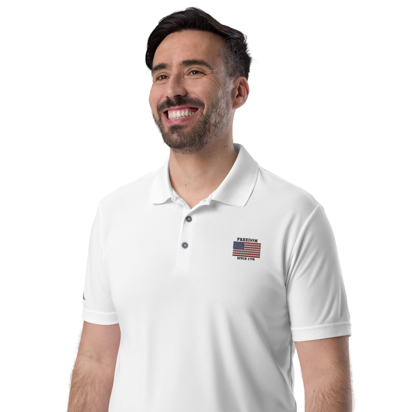 Men's American Flag Polo Shirt - Walton & Johnson | Shop250America