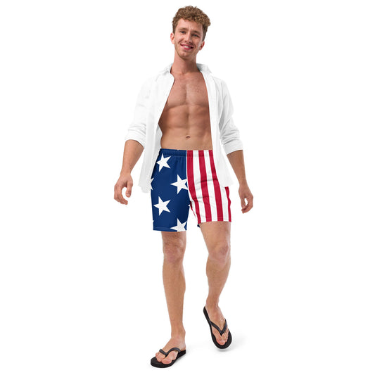 Men's American Flag Swim Trunks | Shop250America