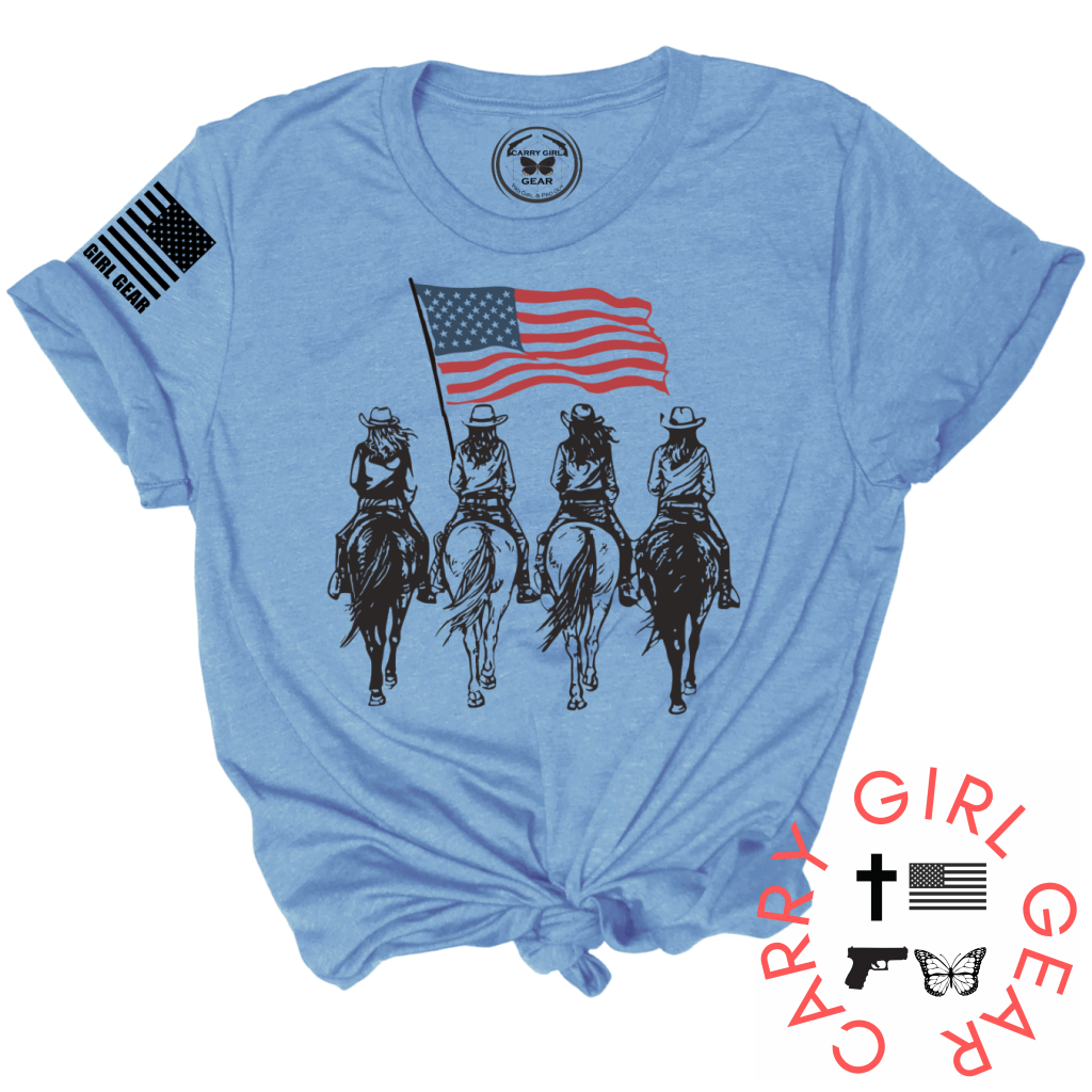 AMERICAN RIDERS Tee – Patriotic Biker Shirt | Shop250America