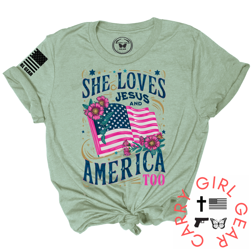 AND AMERICA TOO Tee – Patriotic Women's Shirt | Shop250America