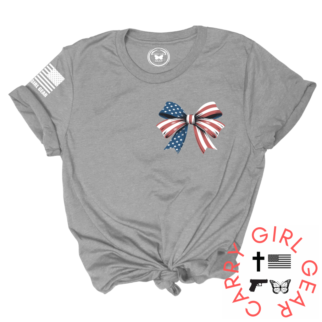BOW BABY BOW Tee – Patriotic Women's Shirt | Shop250America