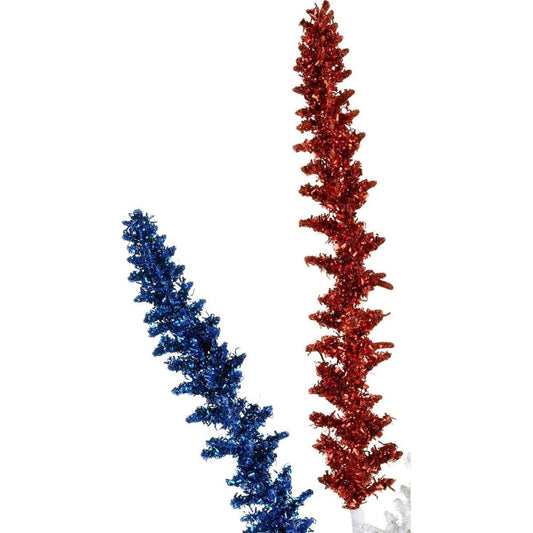 18" Patriotic V Cut Foil Glitter Spike Spray