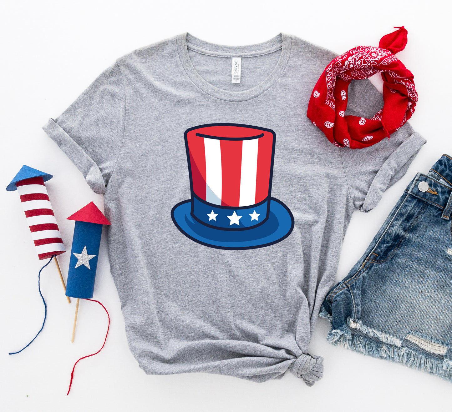 4th of July Hat T-shirt