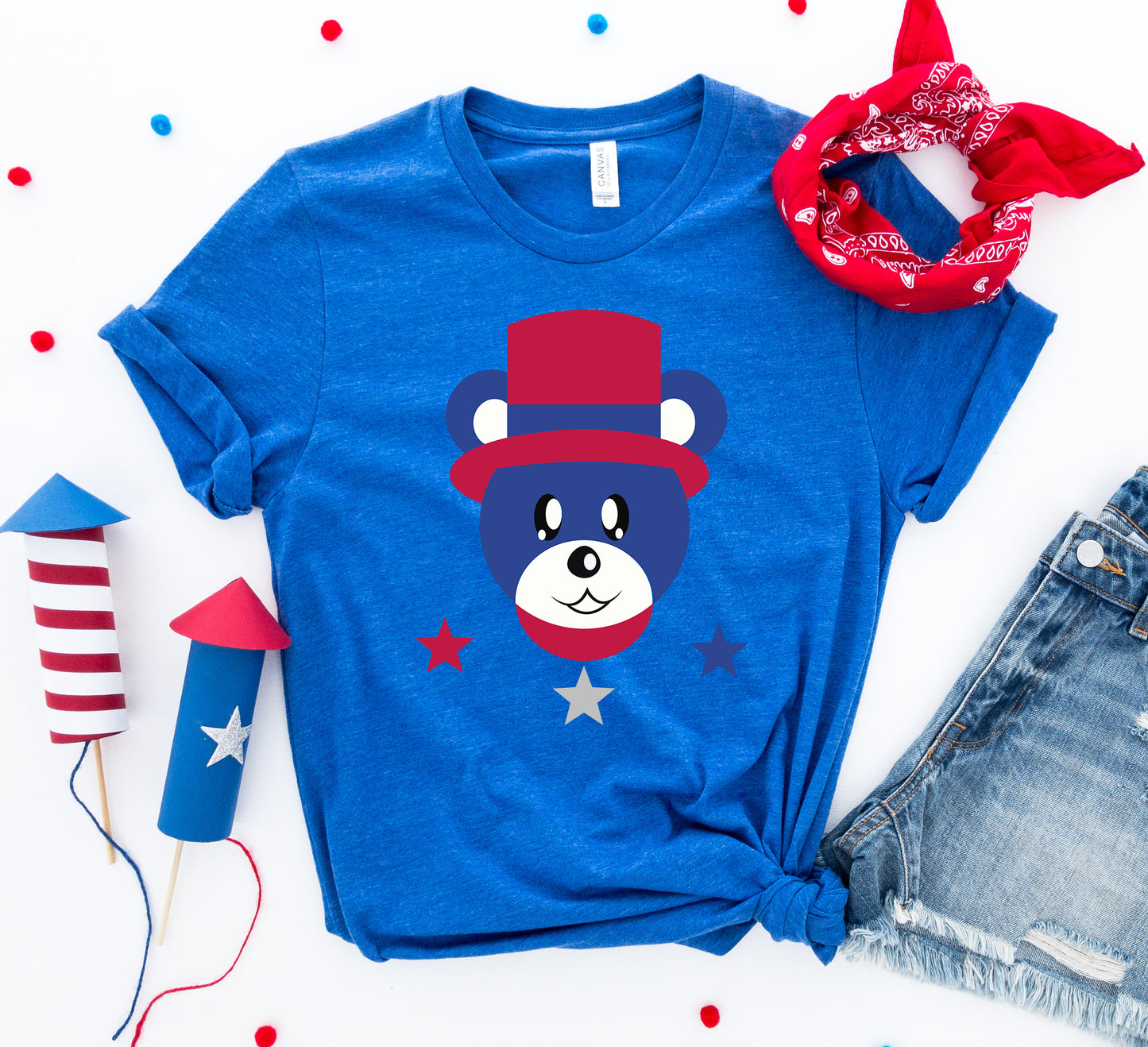 4th of July Bear T-shirt