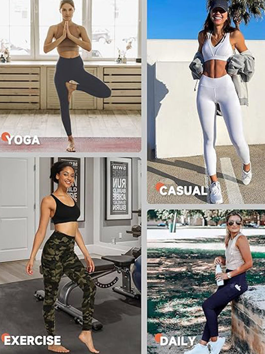 Cropped High-Rise Leggings – USA Flag Print Patriotic Workout Pants